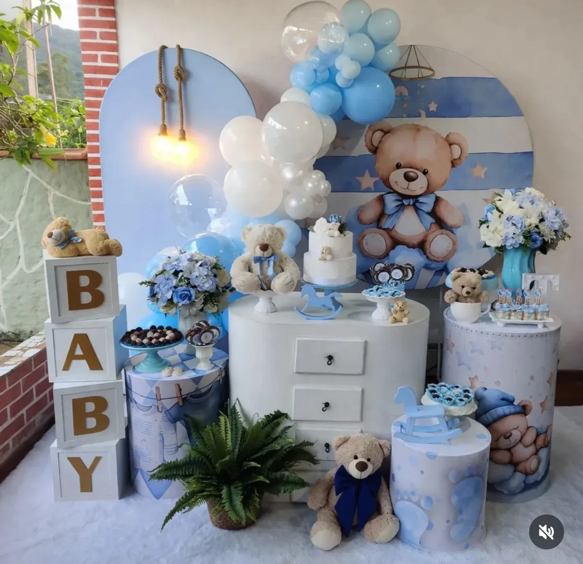 Decoração chá de bebê menino